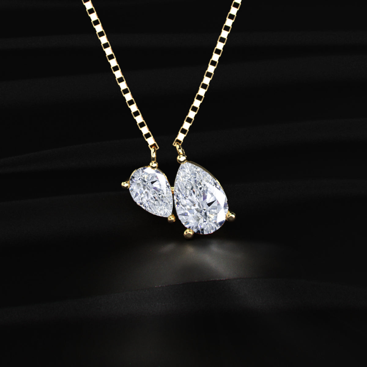 Toi Et Moi Double Pear Necklace | Earthly Jewels