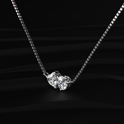 Toi Et Moi Heart and Round Necklace | Earthly Jewels