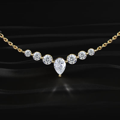 Seven Stone Pendent Mangalsutra | Earthly Jewels