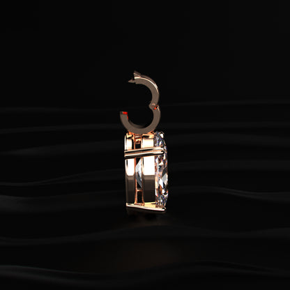 Oval Diamond Solitaire Pendant | Earthly Jewels