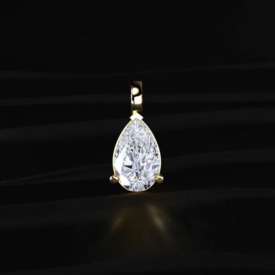 Pear Shape Solitaire Pendant