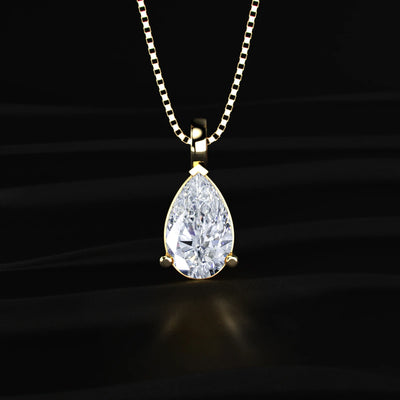 Pear Shape Solitaire Pendant