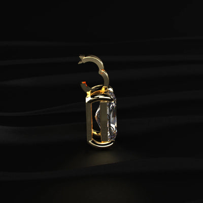 Radiant Diamond Solitaire Pendant