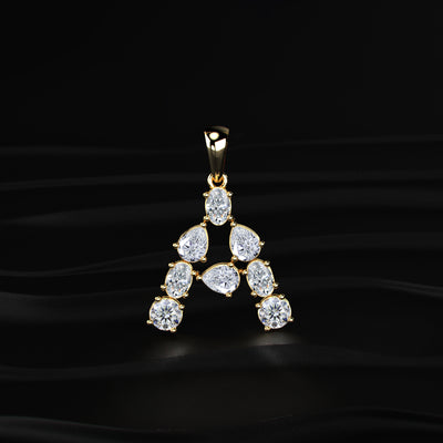 A Alphabet Diamond Pendant | Earthly Jewels