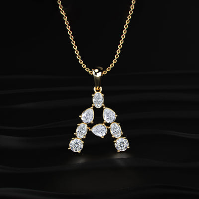 A Alphabet Diamond Pendant | Earthly Jewels