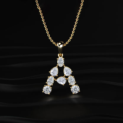 A Alphabet Diamond Pendant | Earthly Jewels