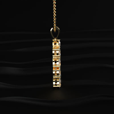 R Alphabet Diamond Pendant | Earthly Jewels