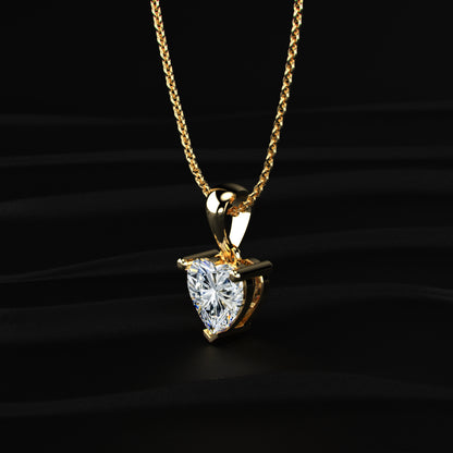 Heart Shaped Solitaire Pendant | Earthly Jewels