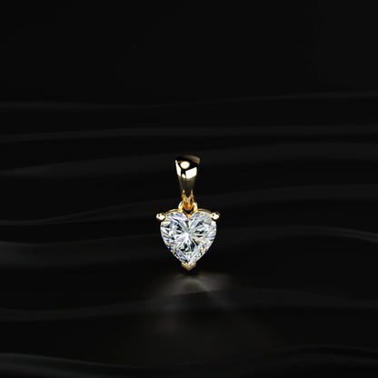 Heart Shaped Solitaire Pendant | Earthly Jewels