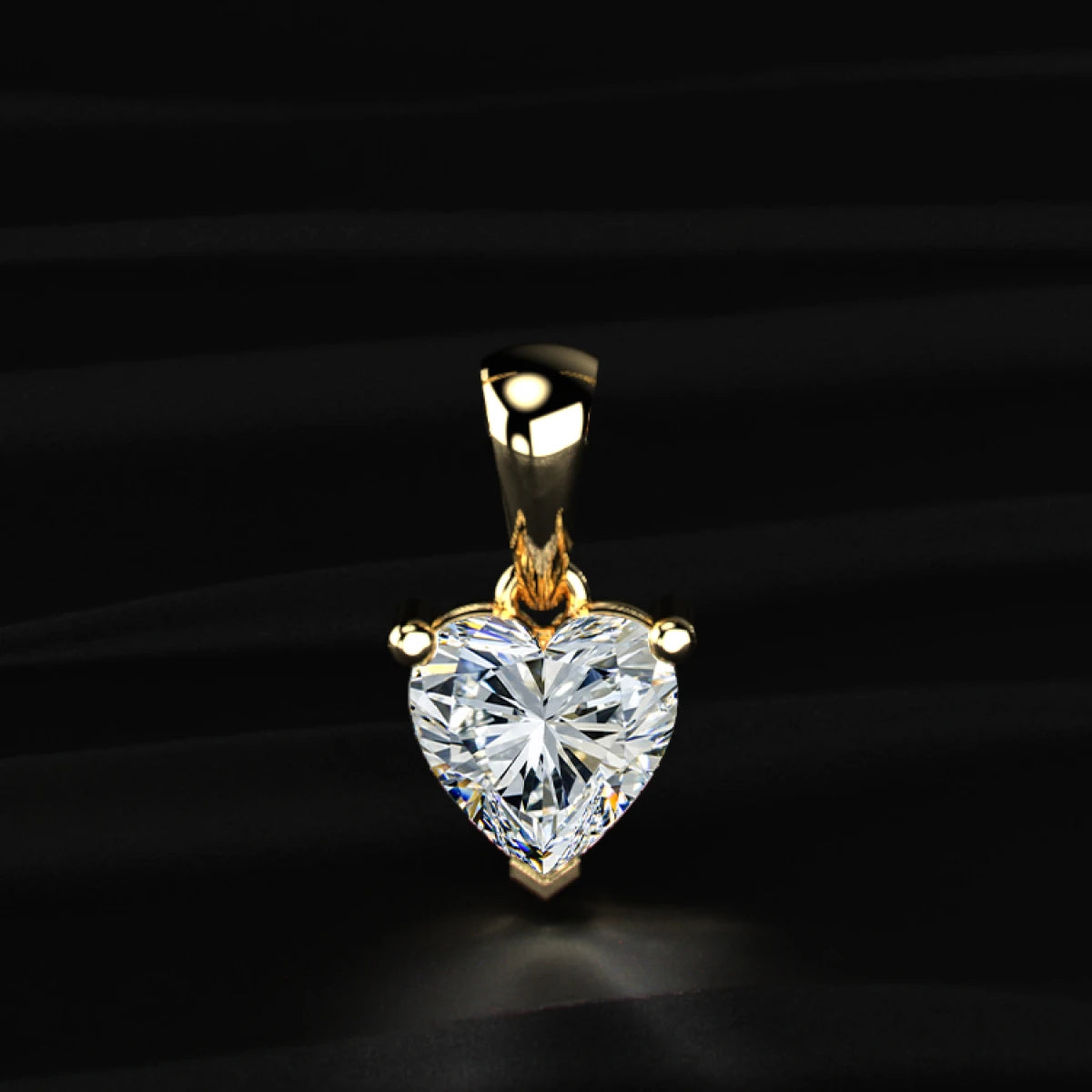 Heart Shaped Solitaire Pendant | Earthly Jewels