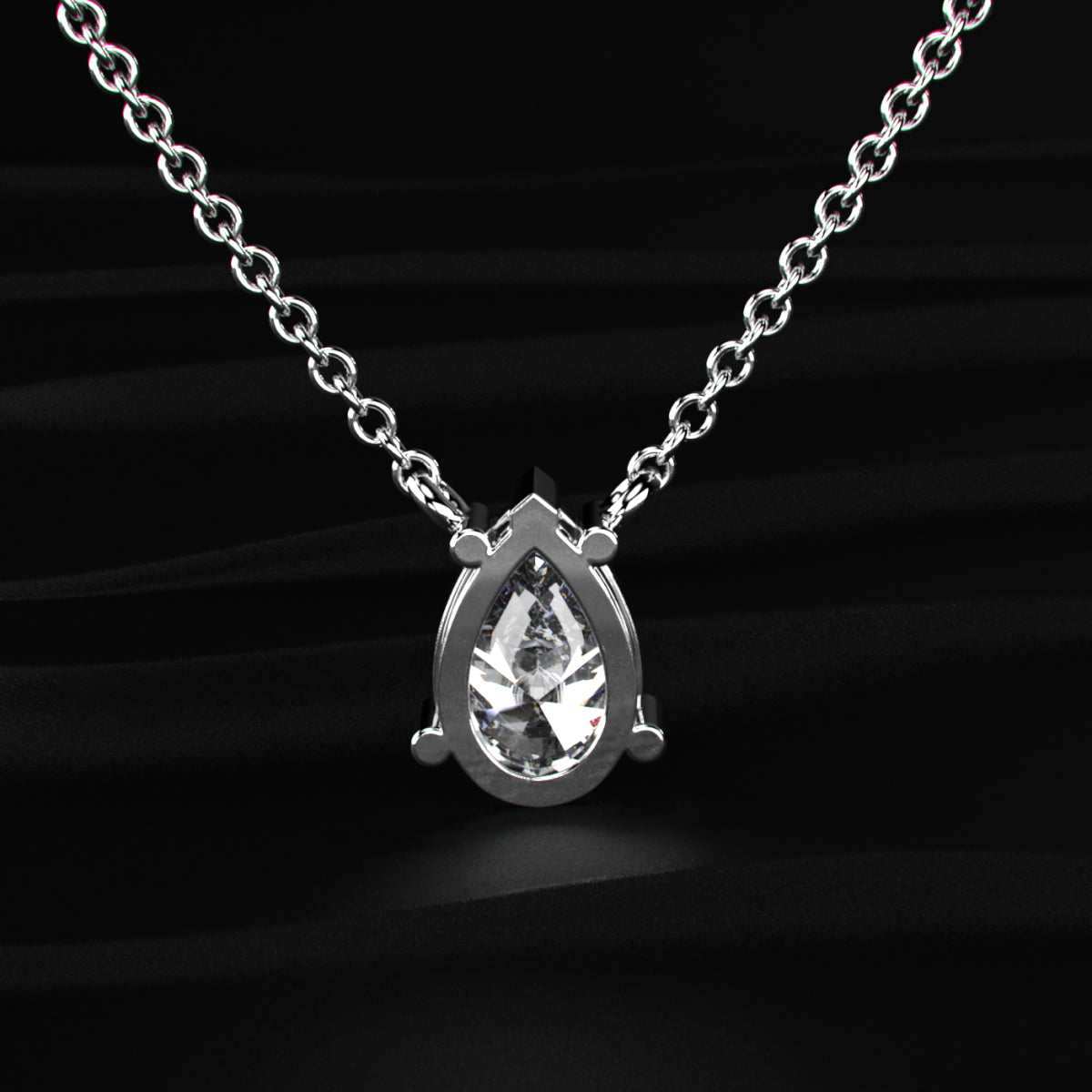 Pear-Shaped Solitaire Necklace | Earthly Jewels