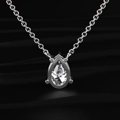 Pear-Shaped Solitaire Necklace | Earthly Jewels
