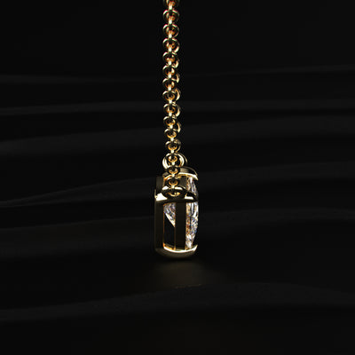 Trillion Cut Solitaire Necklace | Earthly Jewels