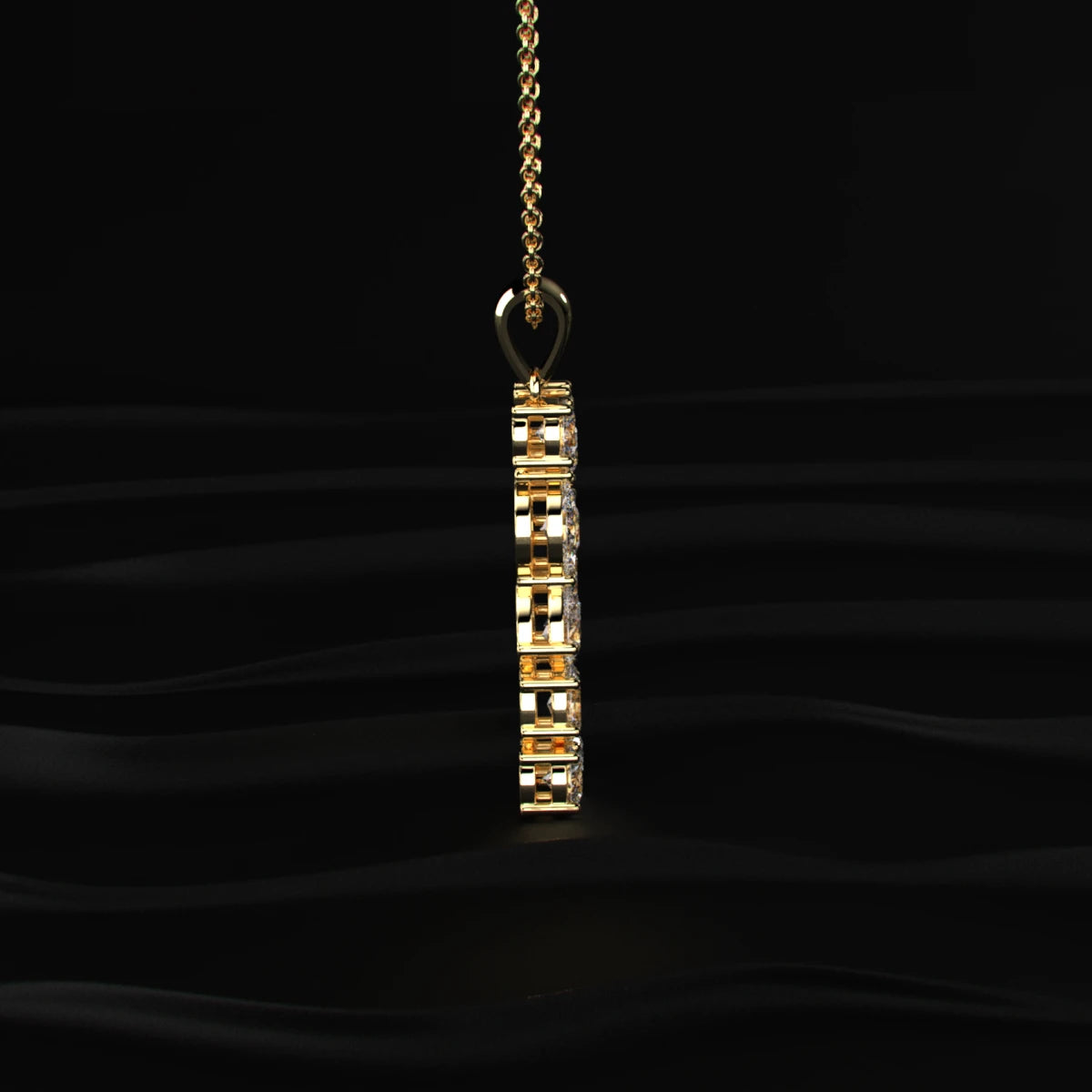 B Alphabet Diamond Pendant | Earthly Jewels