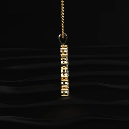 B Alphabet Diamond Pendant | Earthly Jewels