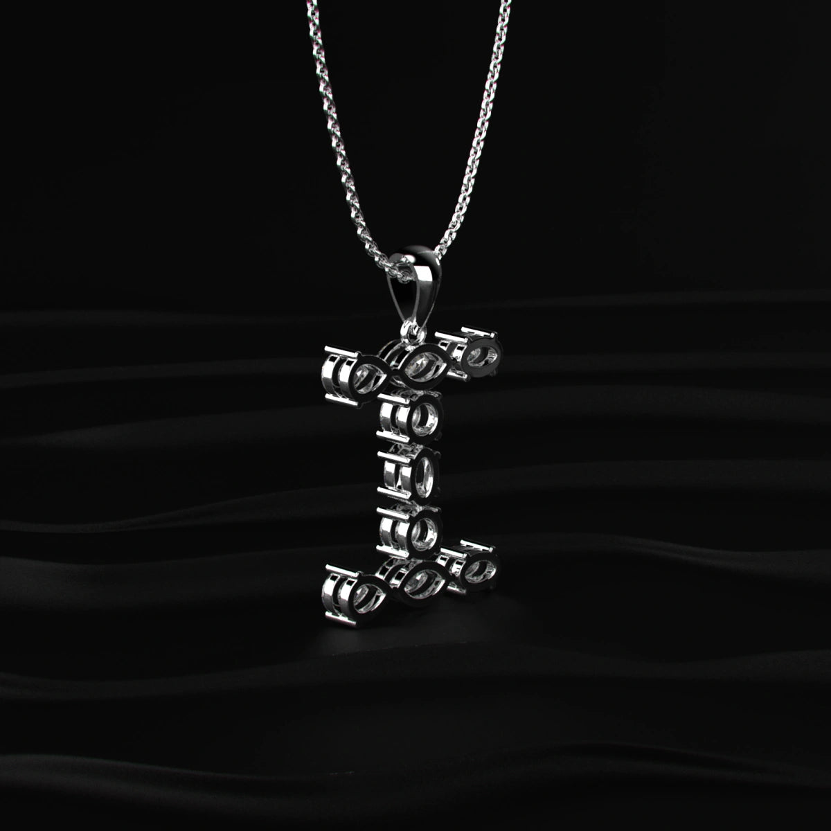 I Alphabet Diamond Pendant | Earthly Jewels