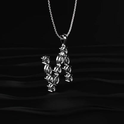 N Alphabet Diamond Pendant | Earthly Jewels
