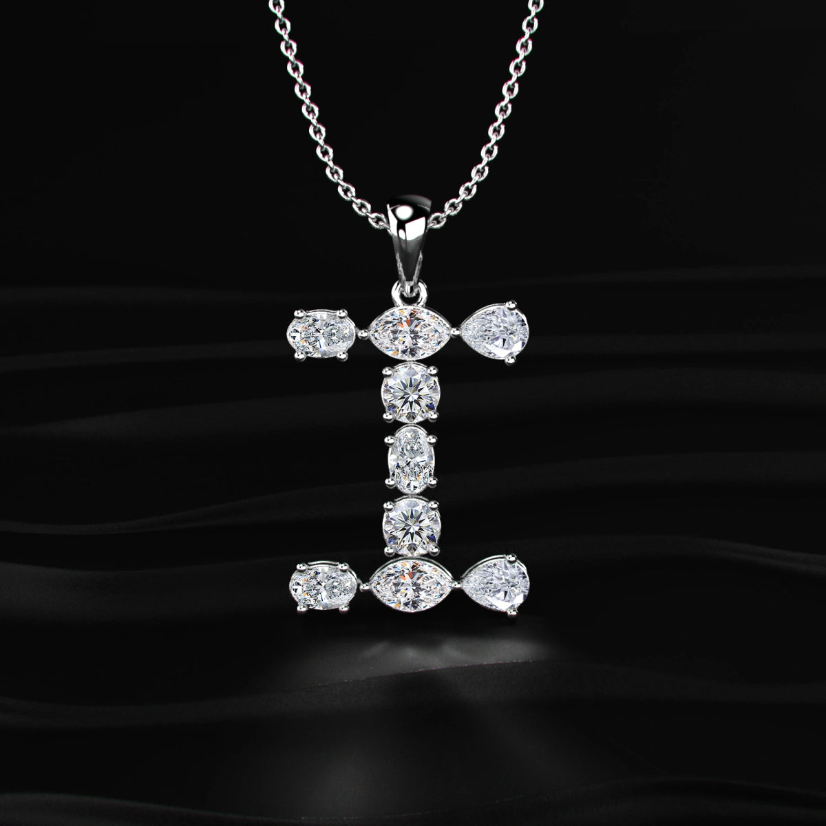 I Alphabet Diamond Pendant | Earthly Jewels