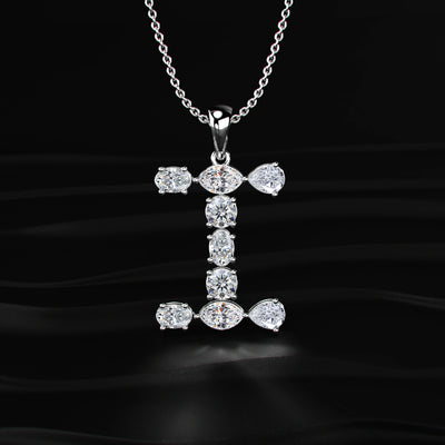 I Alphabet Diamond Pendant | Earthly Jewels