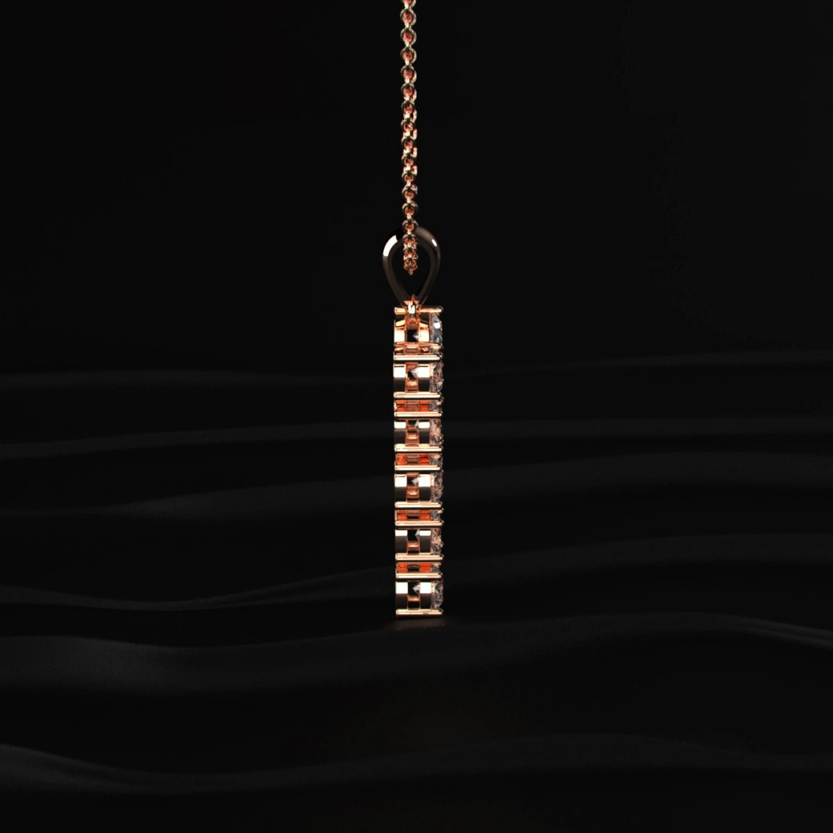 P Alphabet Diamond Pendant | Earthly Jewels