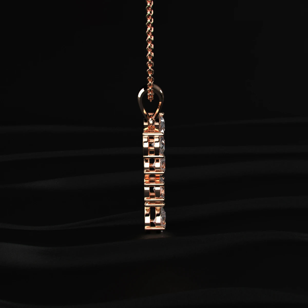 T Alphabet Diamond Pendant | Earthly Jewels