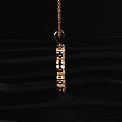 U Alphabet Diamond Pendant | Earthly Jewels