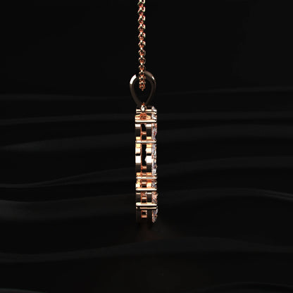 U Alphabet Diamond Pendant | Earthly Jewels