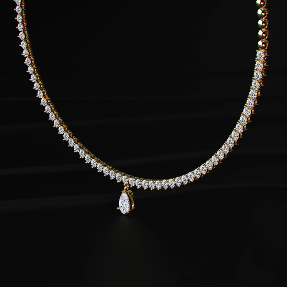 diamond tennis necklace