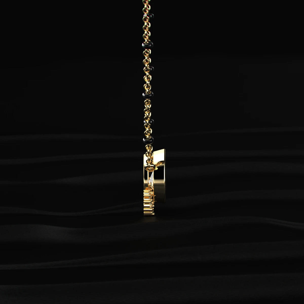 Half Halo Mangalsutra