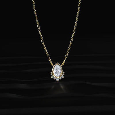 Pear Shape Diamond Mangalsutra