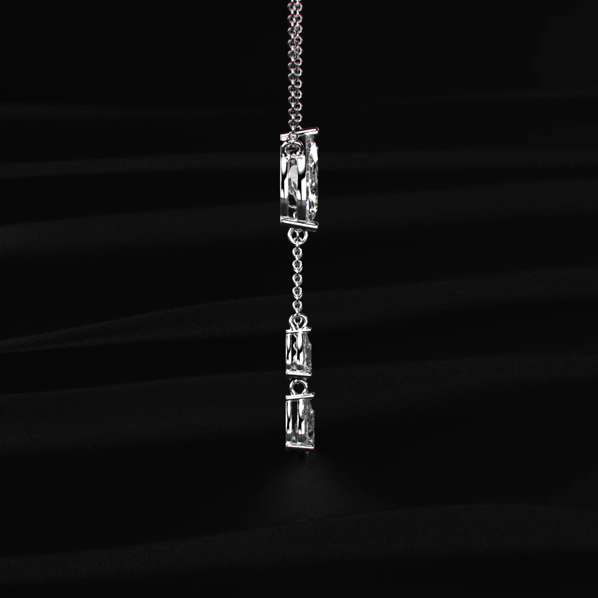 Marquise Diamond Drop Necklace