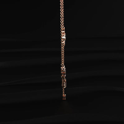 Asscher Diamond Drop Necklace