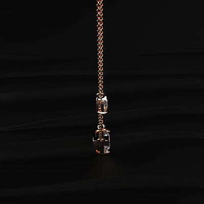 Pear Cut Diamond Necklace