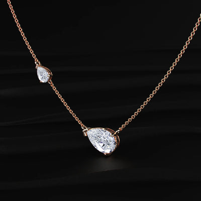 Pear Diamond Necklace