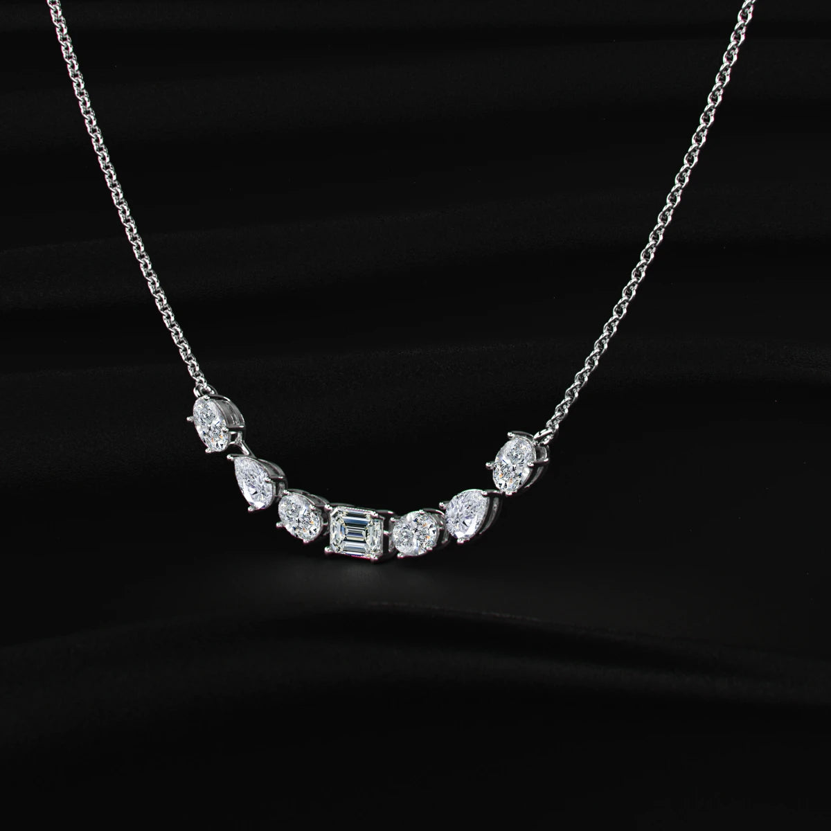 Multi-Shape Diamond Necklace