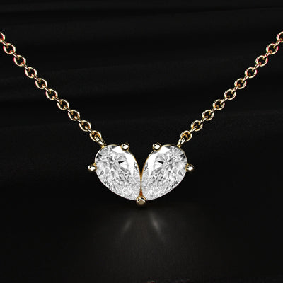 Pear Diamond Necklace