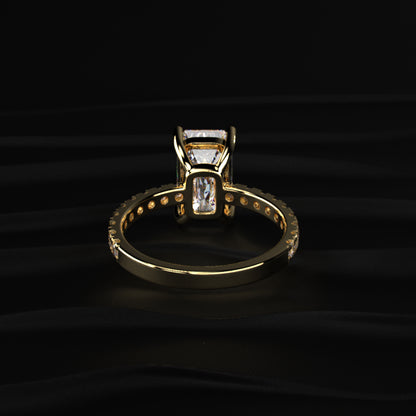 Basket of Mixed Cushion Solitaire Ring | Earthly Jewels