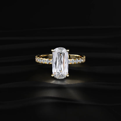 Basket of Mixed Cushion Solitaire Ring | Earthly Jewels