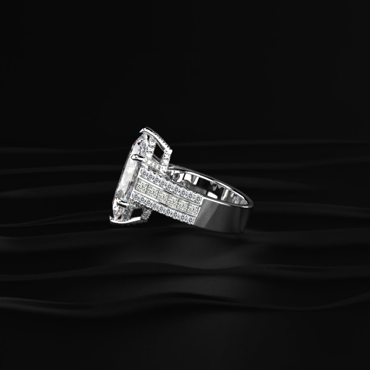 Marquise Cut Solitaire Diamond Ring | Earthly jewels