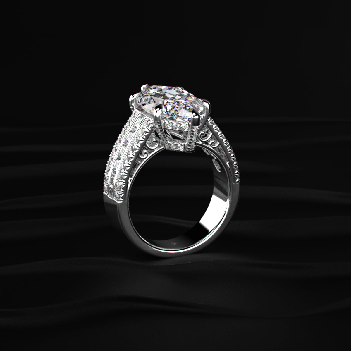 Marquise Cut Solitaire Diamond Ring | Earthly jewels