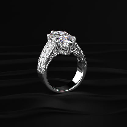 Marquise Cut Solitaire Diamond Ring | Earthly jewels