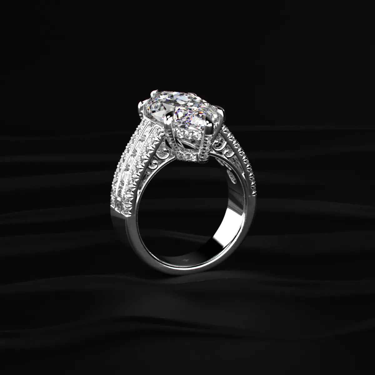 Marquise Cut Solitaire Diamond Ring | Earthly Jewels