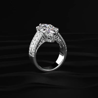 Marquise Cut Solitaire Diamond Ring | Earthly Jewels