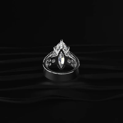 Marquise Cut Solitaire Diamond Ring | Earthly Jewels