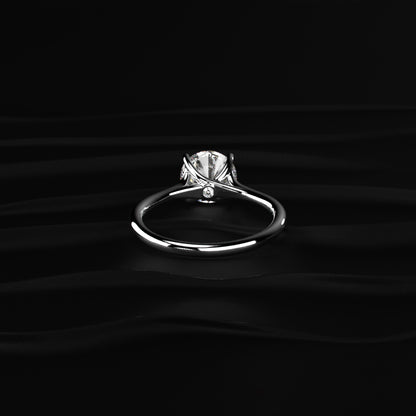 2ct Round Solitaire Engagement Ring With Mystique Stone