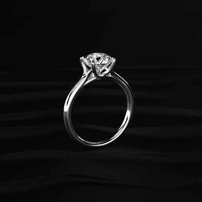 2ct Round Solitaire Engagement Ring With Mystique Stone