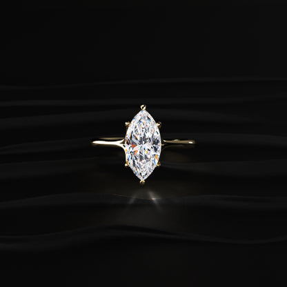 2 Carat Marquise Diamond Solitaire Ring