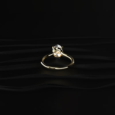 2Ct Oval Solitaire Engagement Ring | Earthly Jewels