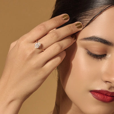 2Ct Oval Solitaire Engagement Ring | Earthly Jewels