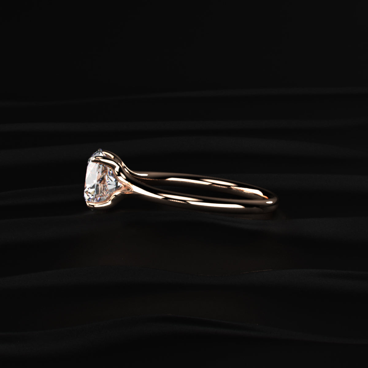 2 Carat Round Solitaire Diamond Ring